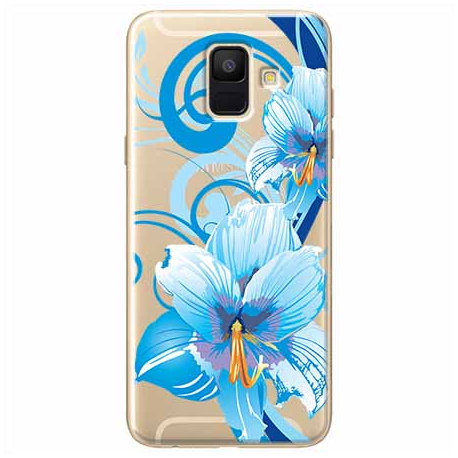 Etui, Samsung Galaxy A6 2018, niebieski kwiat północy EtuiStudio