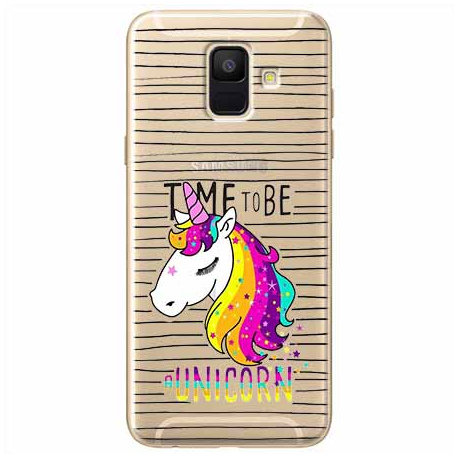 Etui, Samsung Galaxy A6 2018, Time to be unicorn, Jednorożec EtuiStudio