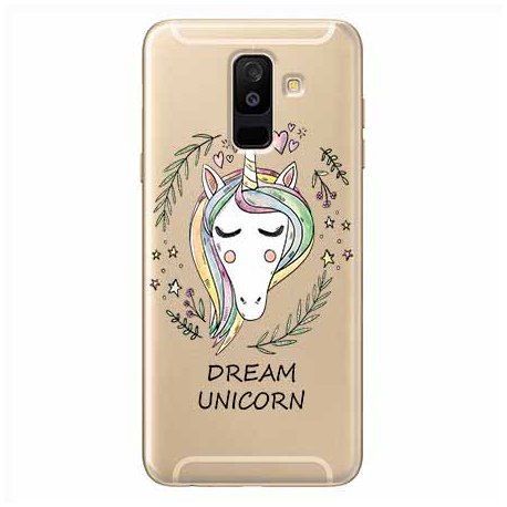 Etui, Samsung Galaxy A6 Plus 2018, Dream unicorn, Jednorożec EtuiStudio