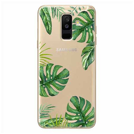 Etui, Samsung Galaxy A6 Plus 2018, Egzotyczna roślina Monstera EtuiStudio