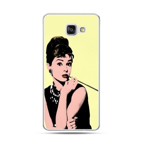 Etui, Samsung Galaxy A7 2016, Audrey Hepburn z papierosem EtuiStudio