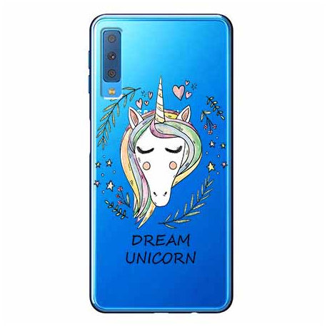 Etui, Samsung Galaxy A7 2018, Dream unicorn, Jednorożec EtuiStudio