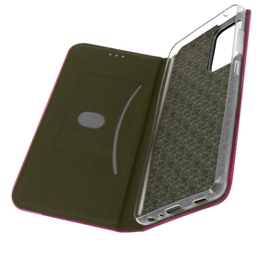 Etui Samsung Galaxy A72 Soft-touch Fabric Video Holder Card Holder różowe Avizar