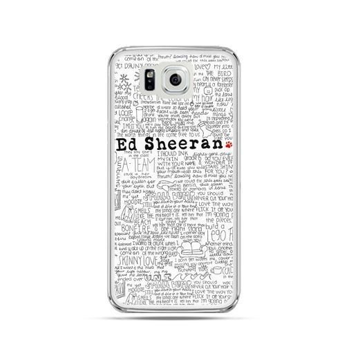 Etui, Samsung Galaxy Alpha, Ed Sheeran białe poziome EtuiStudio