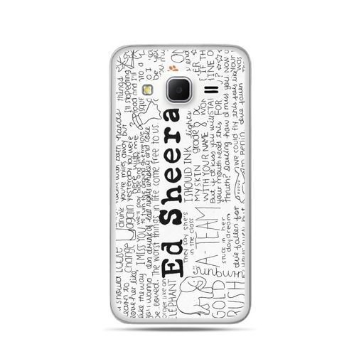 Etui, Samsung Galaxy Grand Prime, ED Sheeran biale pionowe EtuiStudio
