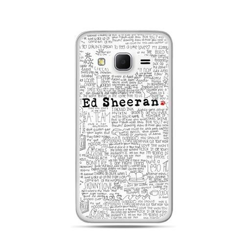 Etui, Samsung Galaxy Grand Prime, Ed Sheeran białe poziome EtuiStudio