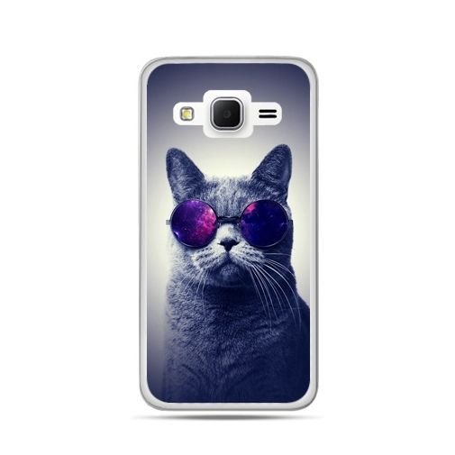 Etui, Samsung Galaxy Grand Prime, kot hipster w okularach EtuiStudio