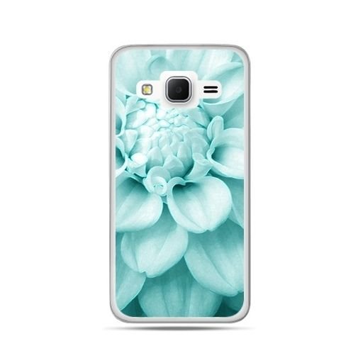 Etui, Samsung Galaxy Grand Prime, niebieski kwiat dalii EtuiStudio