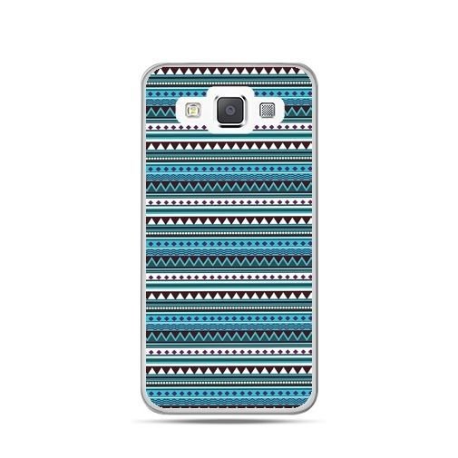 Etui, Samsung Galaxy J1, niebieski wzorek poziomy EtuiStudio