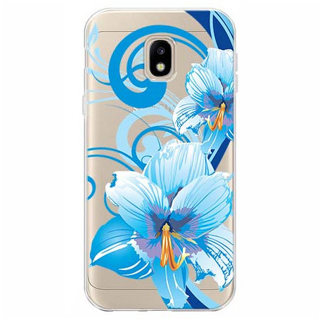 Etui, Samsung Galaxy J3 2017, niebieski kwiat północy EtuiStudio