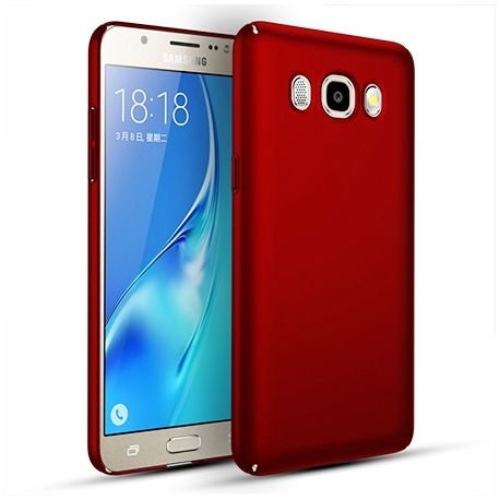 Etui, Samsung Galaxy J7 2016 Slim, czerwony EtuiStudio