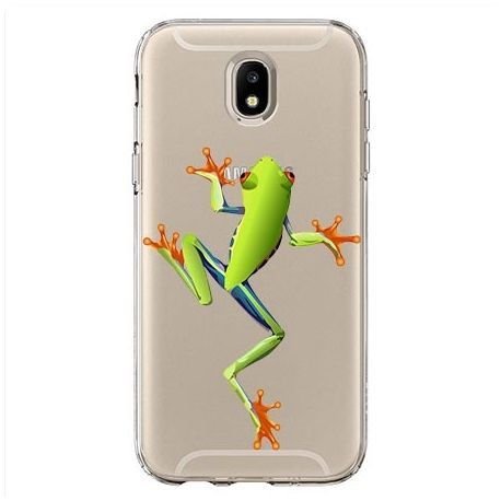 Etui, Samsung Galaxy J7 2017, zielona żabka EtuiStudio