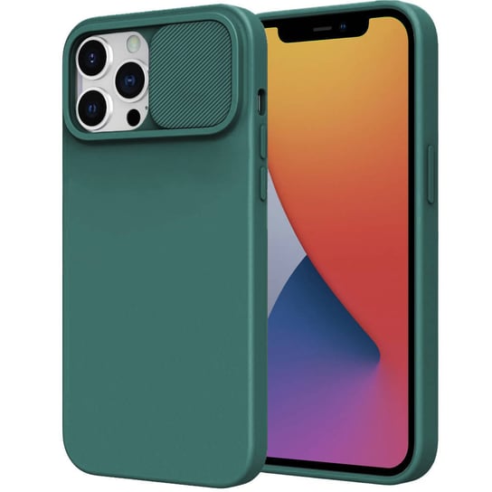 Etui SAMSUNG GALAXY M52 5G Silikonowe z Osłoną na Aparat Nexeri Silicone Lens zielone Nexeri