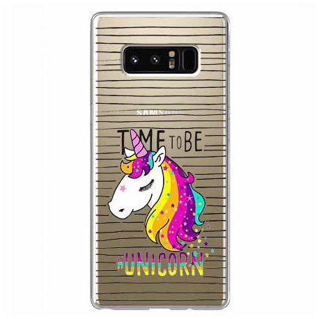 Etui, Samsung Galaxy Note 8, Time to be unicorn, Jednorożec EtuiStudio