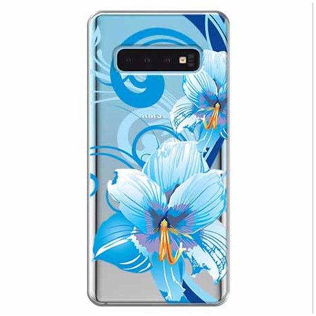 Etui, Samsung Galaxy S10, niebieski kwiat północy EtuiStudio