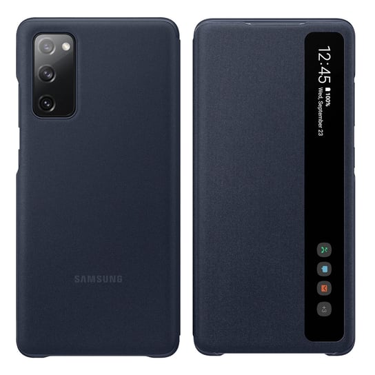 Etui Samsung Galaxy S20 FE Clear View Touch Window Oryginał - granatowe Samsung