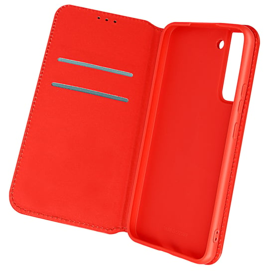 Etui Samsung Galaxy S22 Wallet Function Video Support - czerwone Avizar