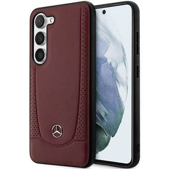 Etui SAMSUNG GALAXY S23 Mercedes Leather Urban Line (MEHCS23SARMRE) bordowe Mercedes