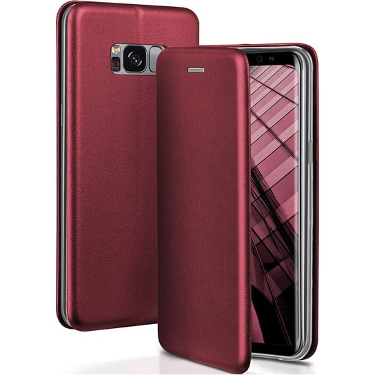 Etui Samsung Galaxy S24 Portfel Z Klapką Skóra Ekologiczna Flip Elegance Magnetic Burgundowe Inna marka