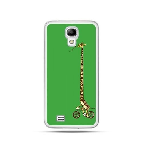 Etui, Samsung Galaxy S4 mini, zielona żyrafa EtuiStudio