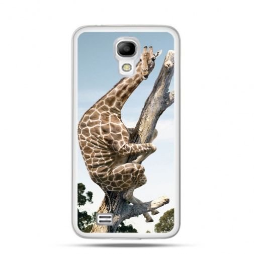 Etui, Samsung Galaxy S4 mini, żyrafa na drzewie EtuiStudio