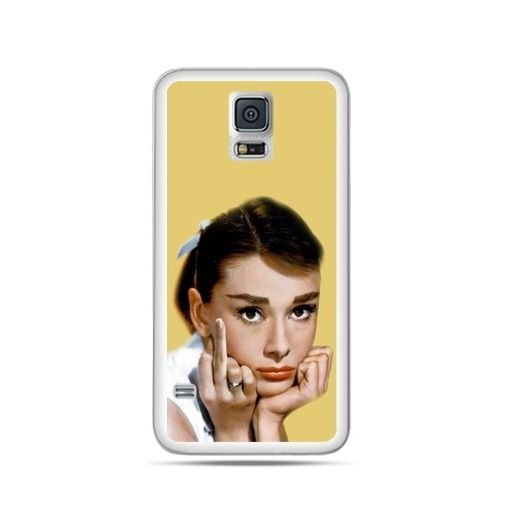 Etui, Samsung Galaxy S5 mini, Audrey Hepburn Fuck You EtuiStudio
