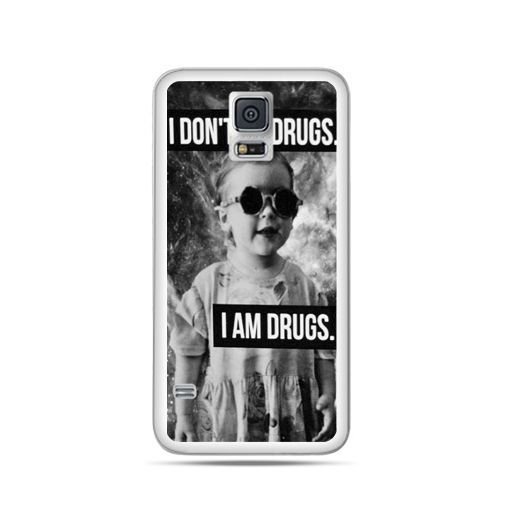 Etui, Samsung Galaxy S5 mini, I don`t do drugs I am drugs EtuiStudio