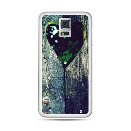 Etui, Samsung Galaxy S5 Neo, drewniane serce EtuiStudio