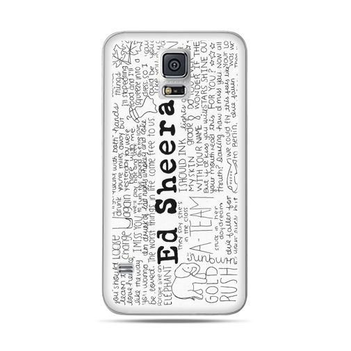 Etui, Samsung Galaxy S5 Neo, ED Sheeran biale pionowe EtuiStudio