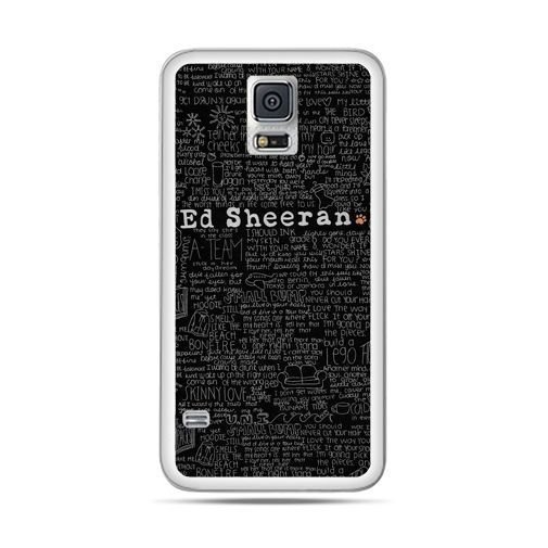 Etui, Samsung Galaxy S5 Neo, ED Sheeran czarne poziome EtuiStudio