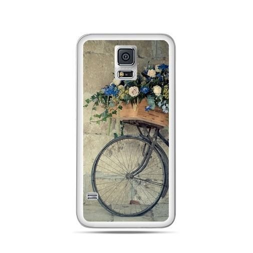 Etui, Samsung Galaxy S5, rower z kwiatami EtuiStudio