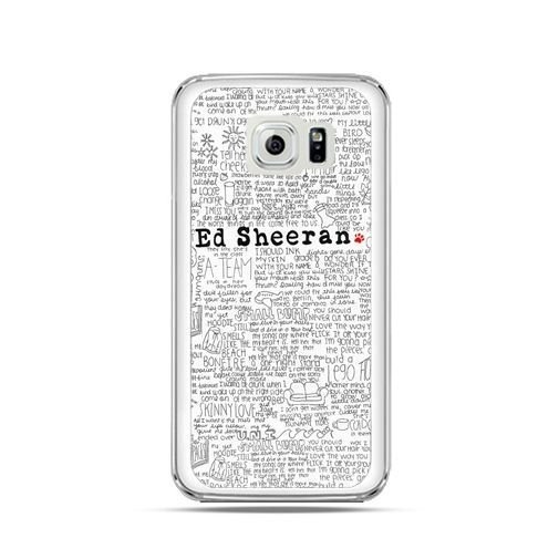 Etui, Samsung Galaxy S6, Ed Sheeran białe poziome EtuiStudio