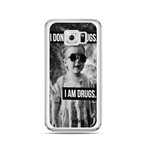 Etui, Samsung Galaxy S6, Edge I don`t do drugs I am drugs EtuiStudio