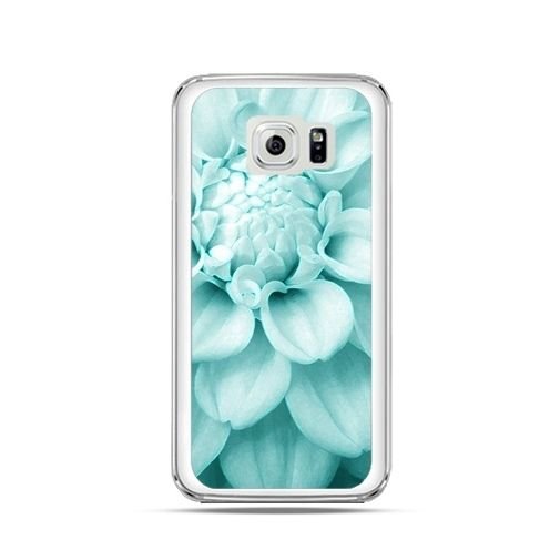 Etui, Samsung Galaxy S6 Edge, niebieski kwiat dalii EtuiStudio