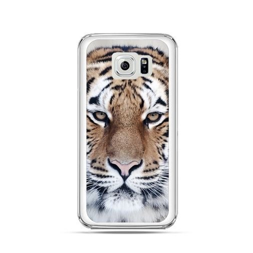 Etui, Samsung Galaxy S6 Edge Plus, śnieżny tygrys EtuiStudio