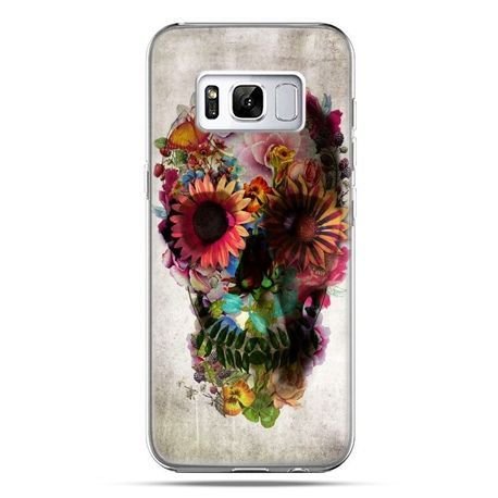 Etui, Samsung Galaxy S8, czaszka z kwiatami EtuiStudio