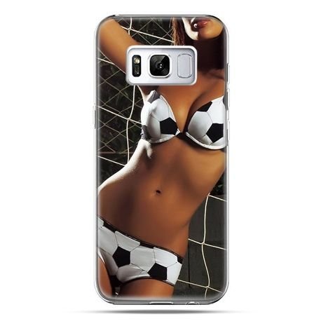 Etui, Samsung Galaxy S8, kobieta w bikini football EtuiStudio
