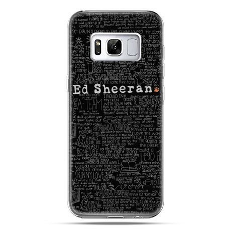 Etui, Samsung Galaxy S8 Plus, ED Sheeran czarne poziome EtuiStudio