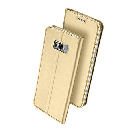 Etui, Samsung Galaxy S8 Plus, magnet pro skin, złoty EtuiStudio