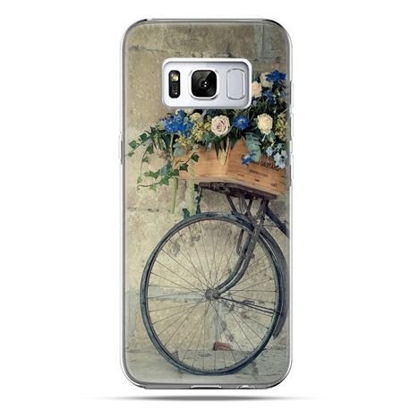 Etui, Samsung Galaxy S8 Plus, rower z kwiatami EtuiStudio