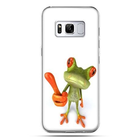 Etui, Samsung Galaxy S8 Plus, śmieszna żaba EtuiStudio