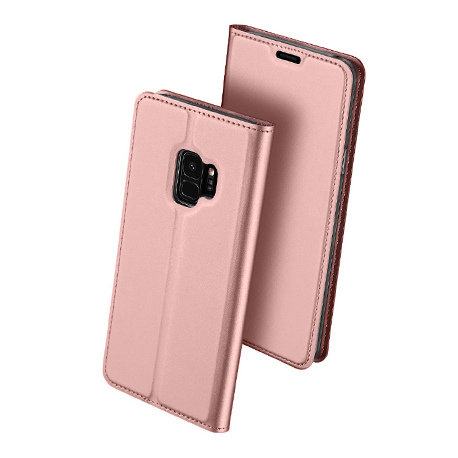 Etui, Samsung Galaxy S9, magnet pro skin, różowy EtuiStudio