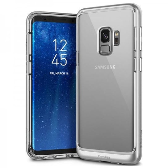 Etui, Samsung Galaxy S9, Srebrny Caseology