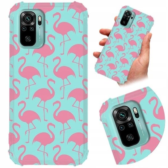 ETUI SHOCK do XIAOMI REDMI NOTE 10s Kwiaty Wzory Funnycase