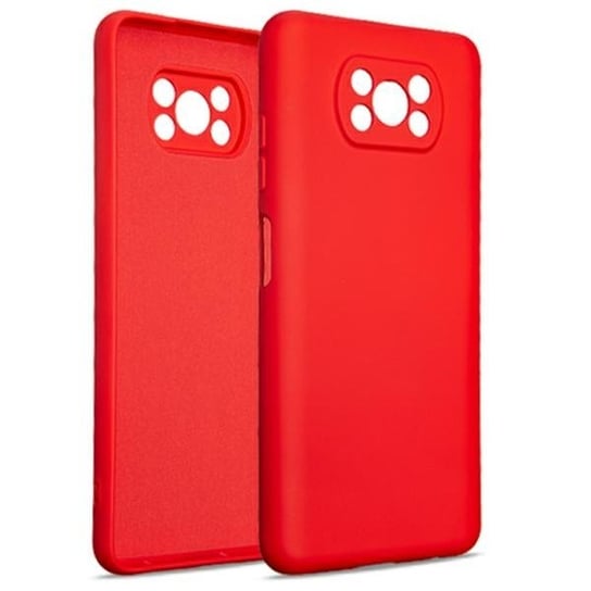 Etui SILICONE CASE do Xiaomi Poco X3 czerwony/red Beline