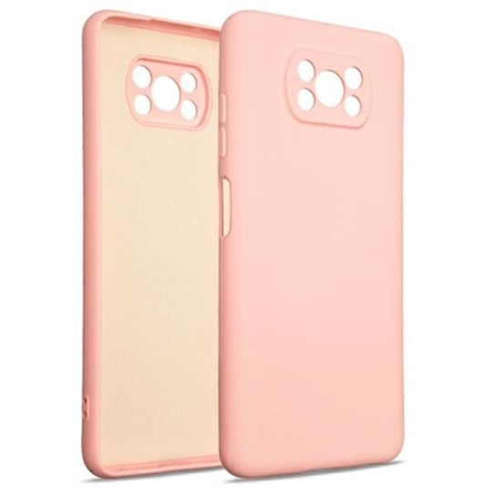 Etui SILICONE CASE do Xiaomi Poco X3 różowo-złoty/rose gold Beline
