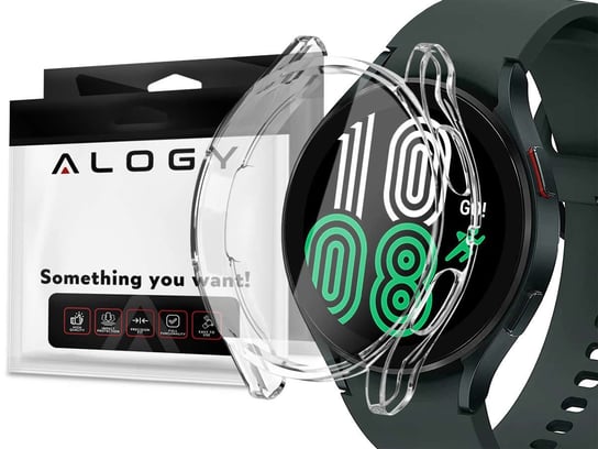 Etui silikonowe Alogy case do Galaxy Watch Active 2 40mm Różowe złoto 4kom.pl