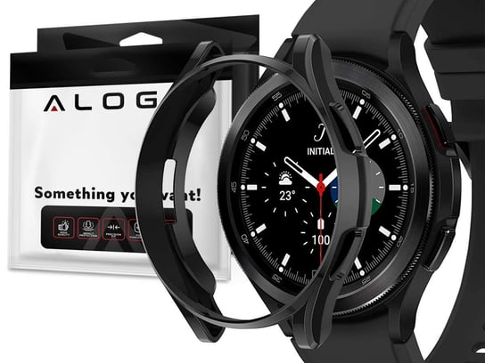 Etui silikonowe Alogy case do Samsung Galaxy Watch 4 Classic 42mm Czarne 4kom.pl