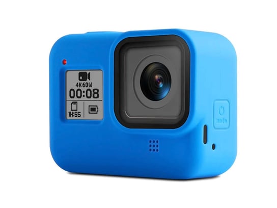 Etui silikonowe Alogy ochronne do GoPro Hero 8 z paskiem Niebieskie Alogy