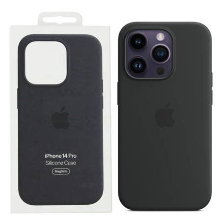 Etui Silikonowe Apple iPhone 14 Pro MPTE3ZM/A Czarne Midnight MagSafe Apple